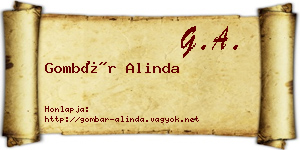 Gombár Alinda névjegykártya